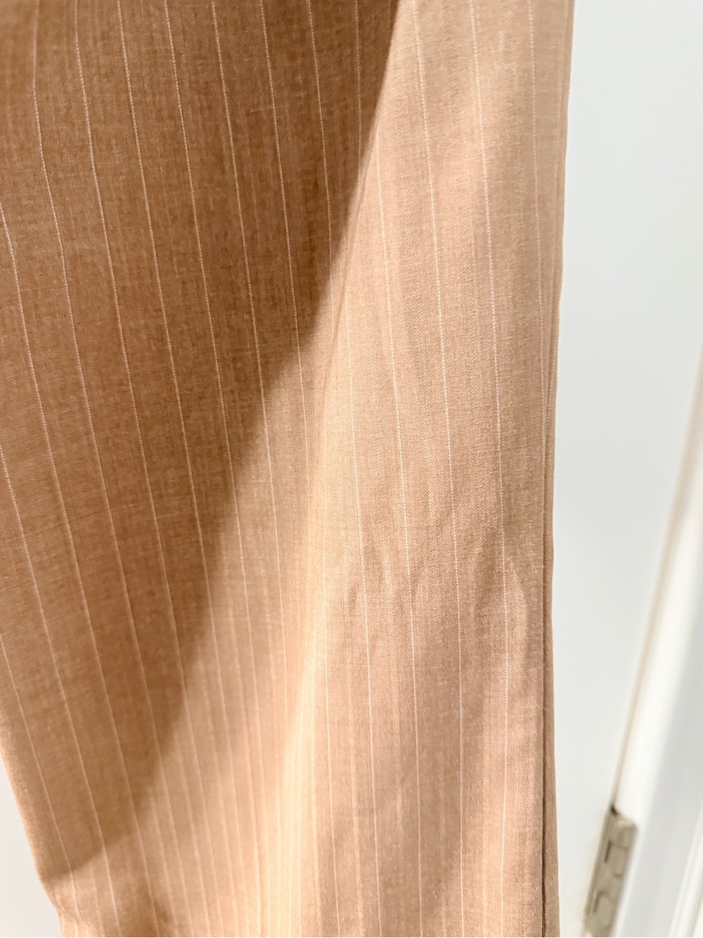 New York & Company Beige Pinstripe Double-Breasted Vest and Pants - Picture 7 of 7